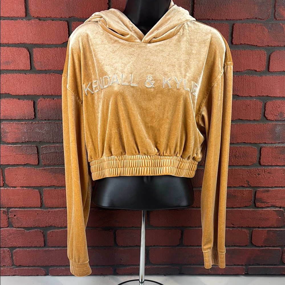 Kendall + Kylie‎ Hoodie Womens Large Velvet